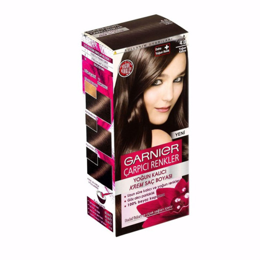 Intense Permanent Hair Color Cream Stunning Colors 4.0 Intense Brown