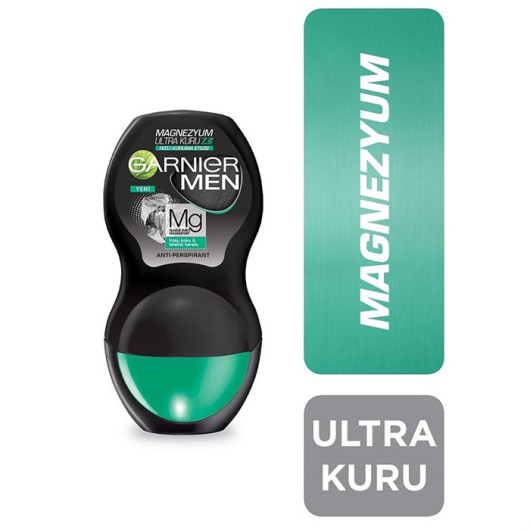 Men Roll On Deodorant Ultra Dry Anti Perspirant Magnesium Mineral 50 Ml