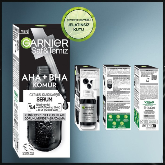 Garnier Serum Aha+Bha Charcoal Anti Skin Defects 30 Ml