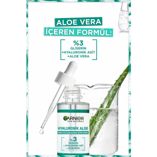 Garnier Serum Hyaluronic Aloe Vera Extract Moisturizing Effect 30 Ml