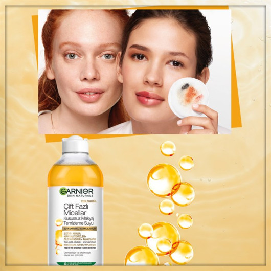 Garnier Skin Naturals Dual Phase Micellar Perfect Makeup Cleansing Water 400 Ml