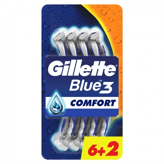 Gillette Blue3 Comfort Disposable Razor 8 Pcs