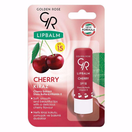 Golden Rose Lip Balm Cherry Extract +Spf15 Lipbalm Cherry