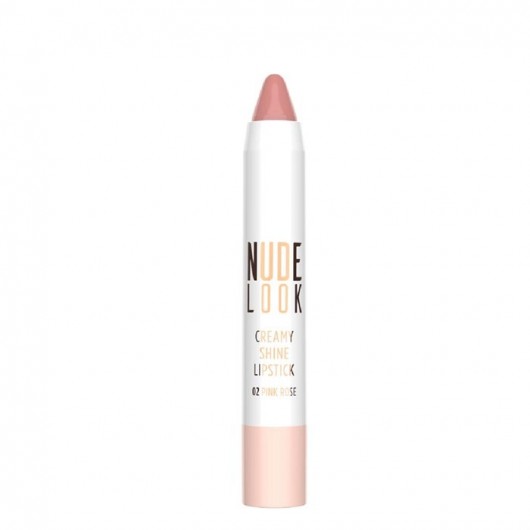 Golden Rose Nude Look Creamy Shine Lipstick No: 02 Pink Rose