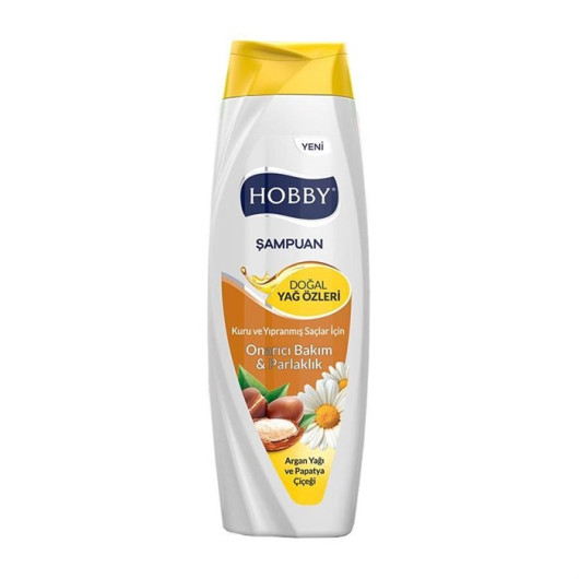 Hobby Shampoo Repair Care Natural Oil Essences Argan Daisy Flower Extract 600 Ml