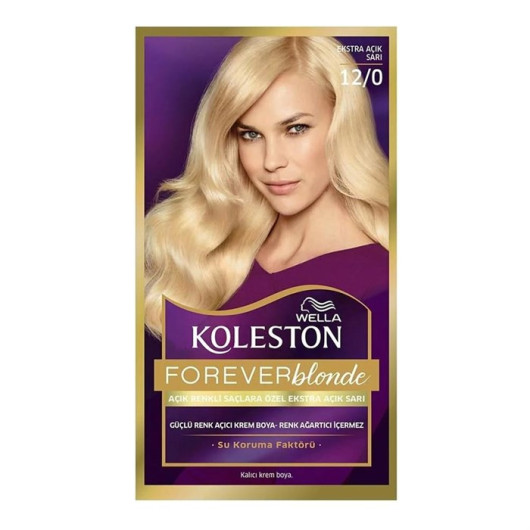 Koleston Forever Blonde Permanent Set Hair Color Cream 12/0 Extra Light Blonde