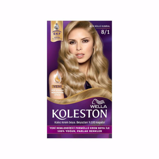 Koleston Kit Hair Shampoo 8.1 Light Ashy Brunette