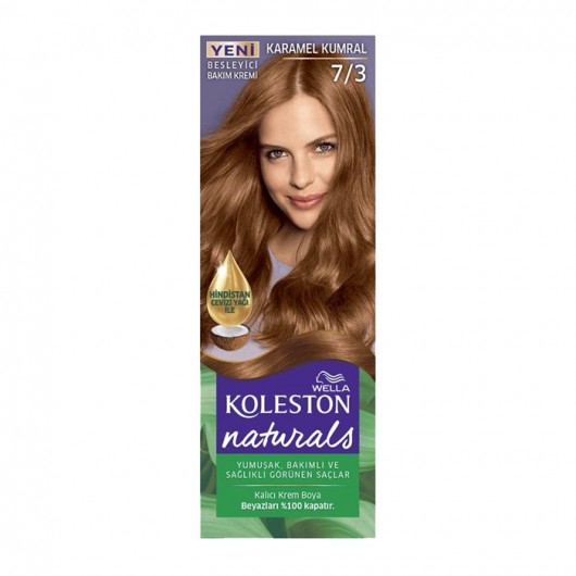 Koleston Naturals Permanent Hair Color Cream 7/3 Caramel Auburn