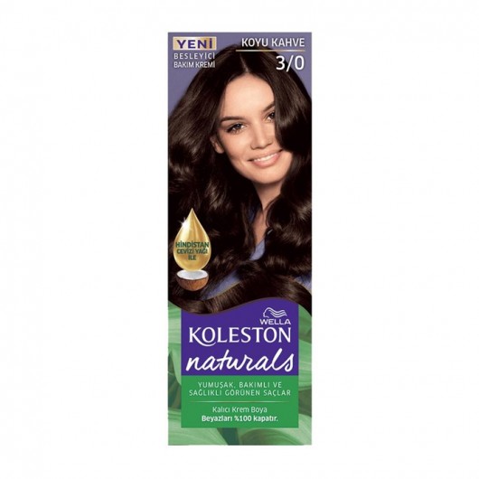 Koleston Naturals Hair Color 3/0 Dark Brown