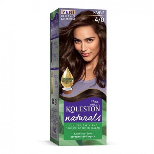 Koleston Naturals Hair Color Kit 4/0 Brown