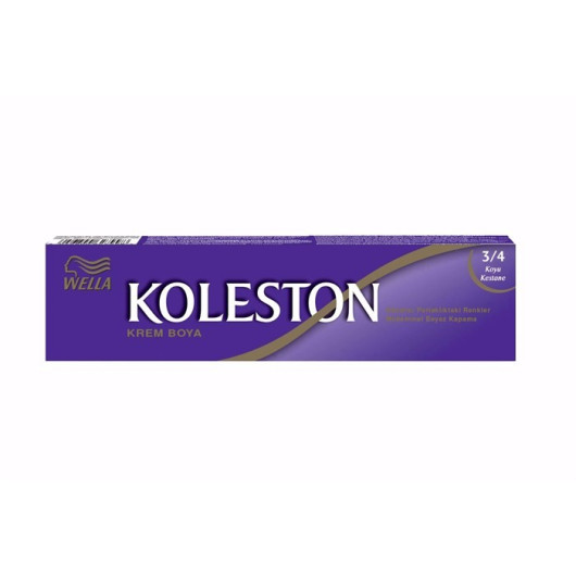 Koleston Tube Hair Color 3/4 Dark Chestnut