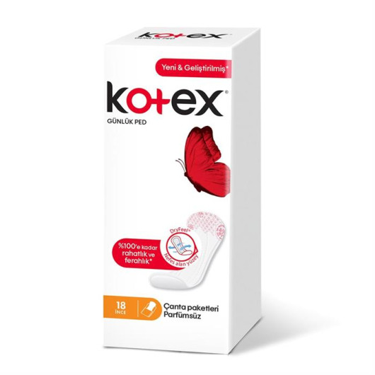 Kotex Hygienic Pads Lightdays Unperfumed 18 Pcs