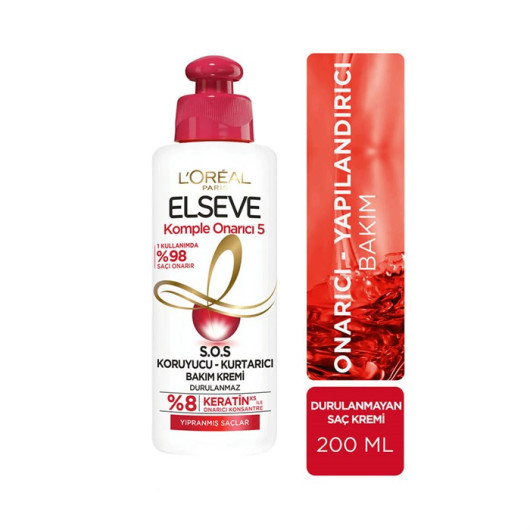 Loreal Paris Elseve Hair Conditioner Complete Repair 5 S.o.s Protective Rescue 200 Ml