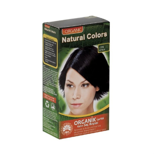 Organic Permanent Hair Color 1N Black