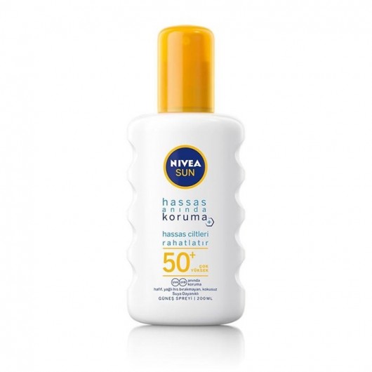 +50 Spf Instant Protection Sun Spray For Sensitive Skin 200 Ml