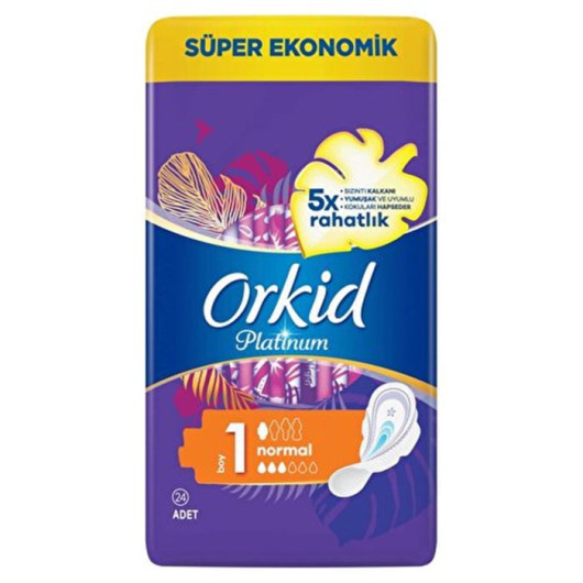 Orkid Pad Platinum Normal Super Economical 24 Pack