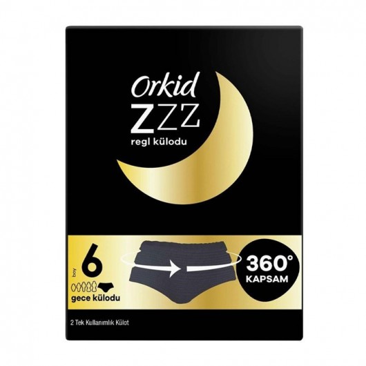 Orkid Menstrual Disposable Night Panties Size 6 ،2 Pcs