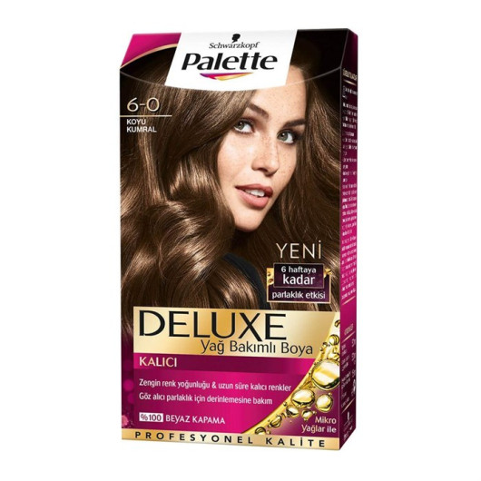 Palette Deluxe Kit Hair Dye 6.0 Dark Auburn