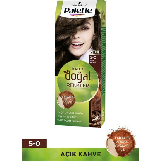 Permanent Natural Colors Hair Dye 5.0 Hazelnut Brown In Palette