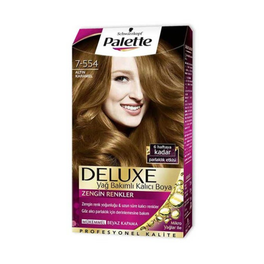 Palette Kit Hair Dye 7.554 Golden Caramel