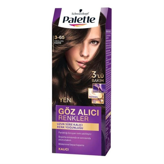 Hair Color Palette Intense Eye-Catching Colors 3.65 Chocolate Brown