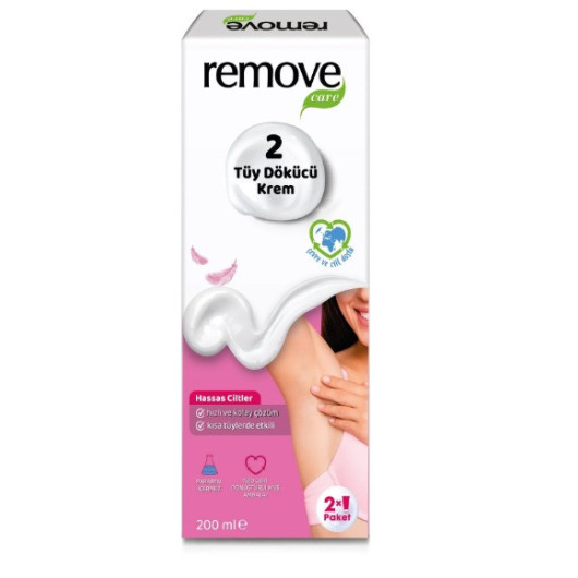 Remove Hair Removal Cream Sensitive Skin 2 Pcs 100 Ml + 100 Ml