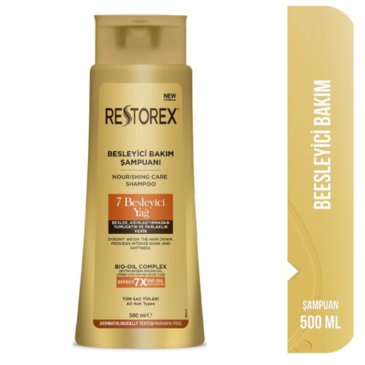 Restorex Shampoo 7 Nourishing Oil Care Effect 500 Ml