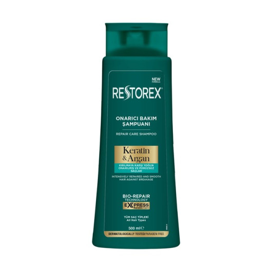 Restorex Shampoo Keratin Argan Extract Repair Care Effective 500 Ml