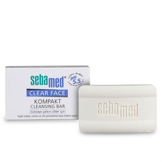 Sebamed Face Compact Soap 100 Gr For Faces With Blackheads And Acne