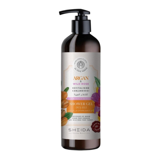 Shower Gel Active Shine With Revitalizing Argan Oil And Wild Rose Plant Extract 500 Ml