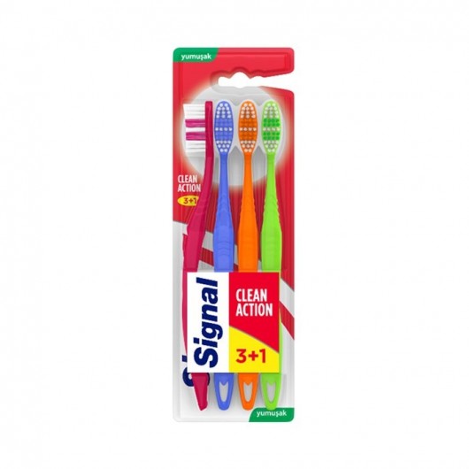 فرشاة أسنان - لتنظيف فعال 3 + 1 ، 72 غرام من ماركة سيجنال