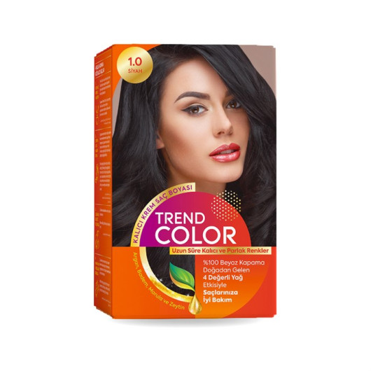 Trend Color Kit Hair Dye 1.0 Black 50 Ml