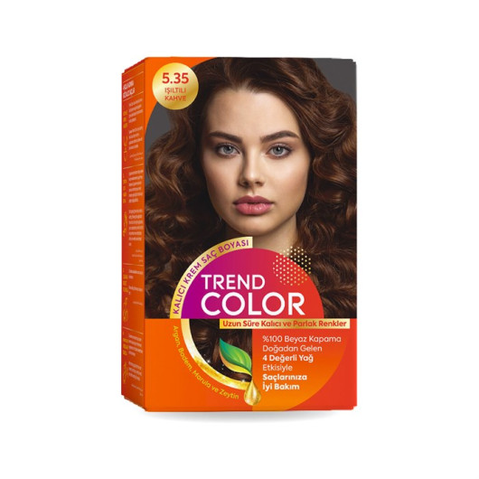 Trend Color Kit Hair Dye 5.35 Sparkling Brown 50 Ml