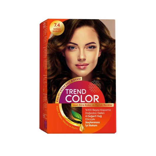 Trend Color Kit Hair Color 7.4 Onion Peel 50 Ml
