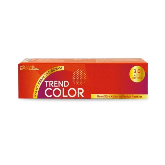 Trend Color Tube Hair Color 3.0 Dark Chestnut 50 Ml