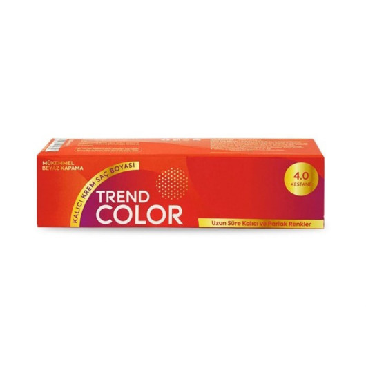 Trend Color Tube Hair Dye 4.0 Chestnut 50 Ml