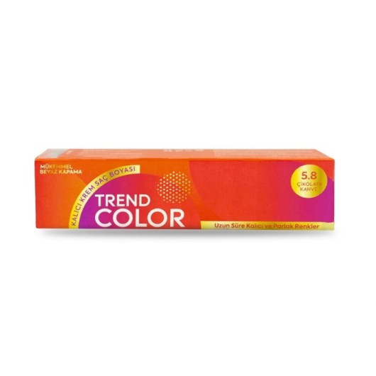 Trend Color Tube Hair Color 5.8 Chocolate Brown 50 Ml