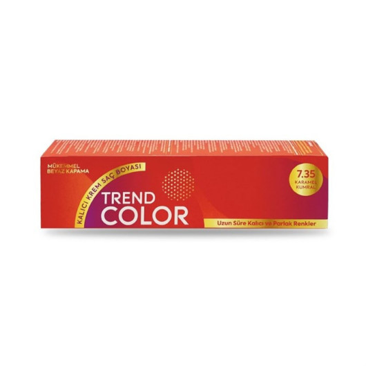 Trend Color Tube Hair Dye 7.35 Caramel Auburn 50 Ml
