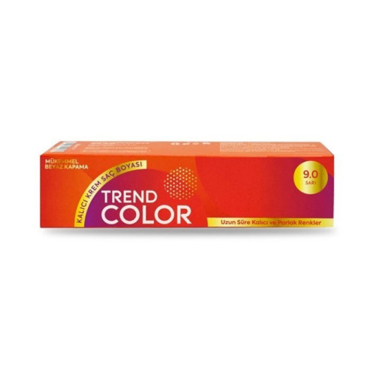 Trend Color Tube Hair Color 9.0 Yellow 50 Ml
