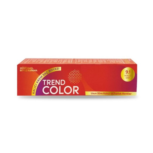 Trend Color Tube Hair Color 9.1 Ash Blonde 50 Ml