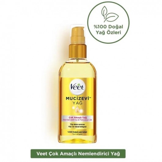 Veet Miraculous Waxing Oil Multi-Purpose Face And Body Oil 100 Ml
