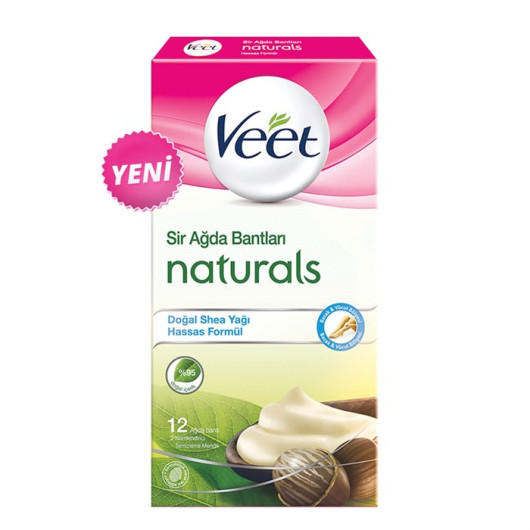 Veet Sir Wax Strips - 10 Pcs With Natural Shea Butter Extract