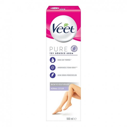 Veet Hair Removal Cream Pure For Normal Skin 100 Ml