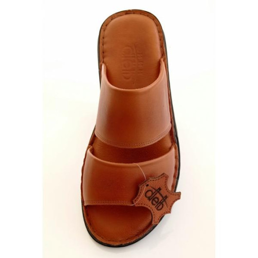 Men's Sandal, Elegant Design, Made Of First-Class Genuine Leather, Brown
