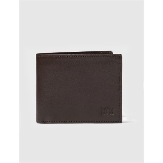 Men's Genuine Leather Brown Wallet