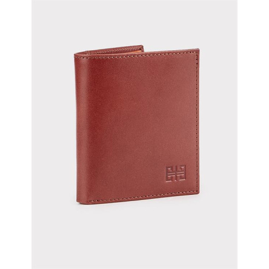 Men's Genuine Leather Brown Card Holder Wallet