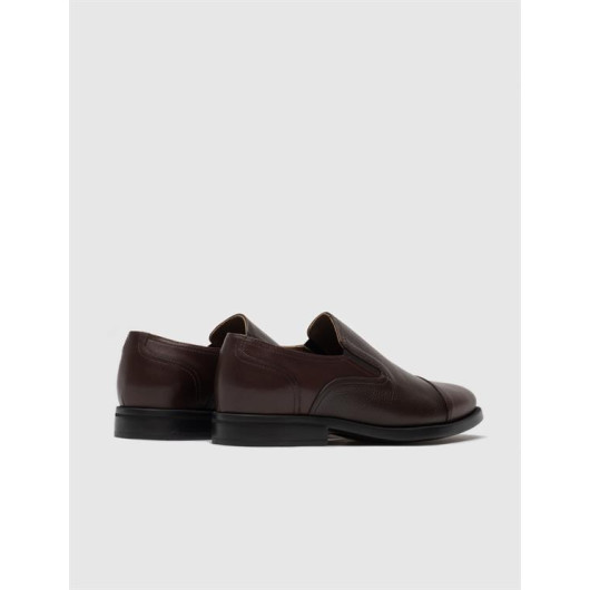 Eva Sole Genuine Leather Classic Brown Men's Shoes