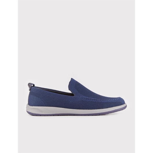 Eva Sole Knitwear Navy Blue Men's Casual Shoes