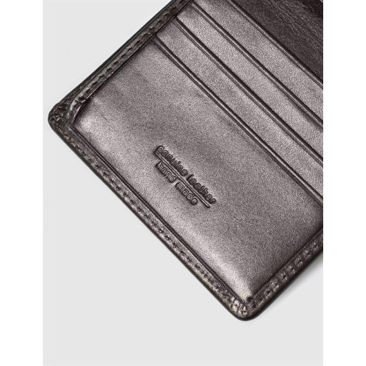 Genuine Leather Men's Brown Wallet