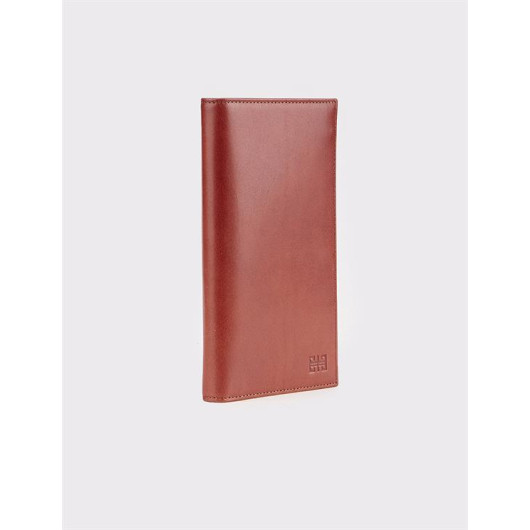 Genuine Leather Brown Card Holder